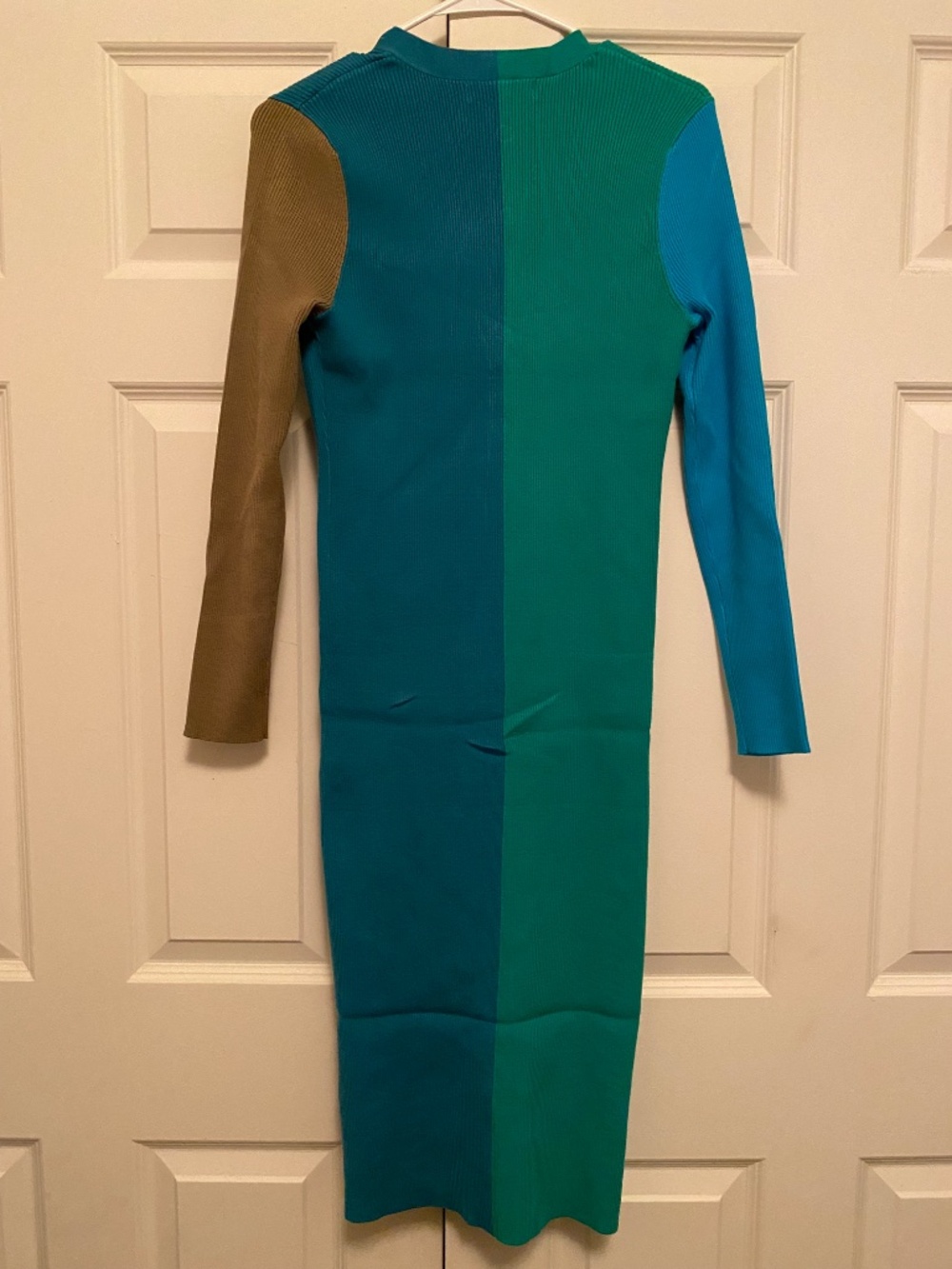 NWT Peekskill Color Block Ribbed Midi Dress - Picture 5 of 5
